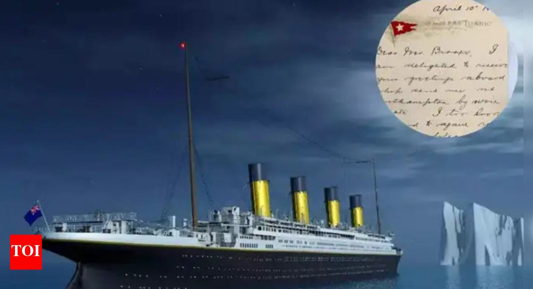 Titanic survivor’s rare letter sells for record £300,000 at UK auction