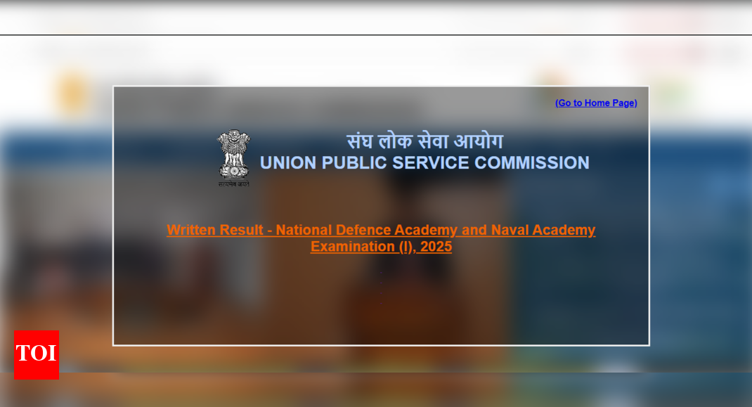 UPSC NDA written exam result 2025 declared: Direct link to download merit list here