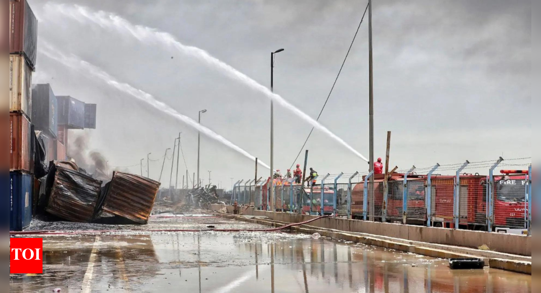 Iran says fire contained after deadly blast at key port