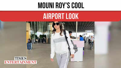 Mouni Roy Nails Airport Casual Look