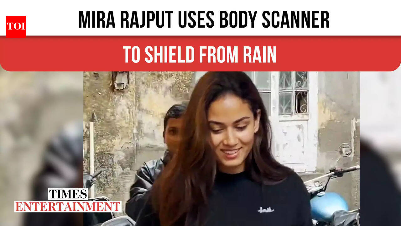 Mira Rajput Criticized for Using Body Scanner as Umbrella