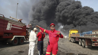 The epicentre of explosion at Iranian port tied to charity overseen by its supreme leader