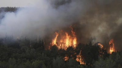 A wildfire closes main highway linking Tel Aviv to Jerusalem and sends 12 people to the hospital