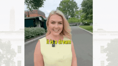 Watch: Ever wonder what it's like to be at the White House? US press secretary Karoline Leavitt shows you