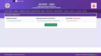 AP ECET 2025 hall ticket released cets.apsche.ap.gov.in: Download here for May 6 exam – The Times of India