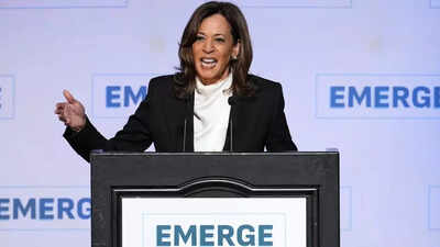 'This country belongs to we the people': Kamala Harris steps back into limelight as Trump celebrates his first 100 days - top quotes