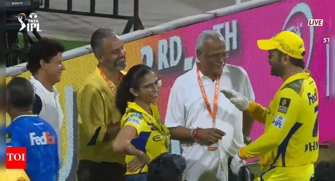 अंतिम अच्छा है? सीएसके मालिकों के साथ एमएस धोनी कार्डियक बैठक वायरल हो जाती है | क्रिस्टेट समाचार