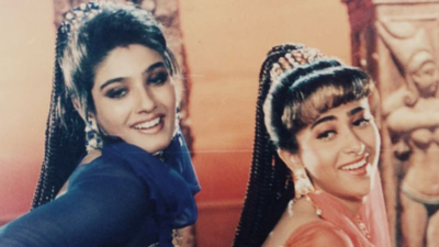 Raveena Tandon and Karisma Kapoor’s famous feud on 'Andaz Apna Apna' set: How Rajkumar Santoshi stepped in