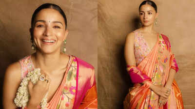 Alia Bhatt channels modern Maharashtrian grace in regal Paithani saree