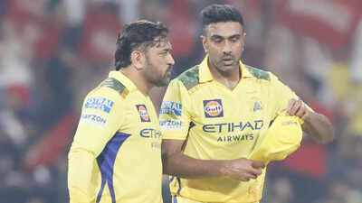 MS Dhoni and R Ashwin (BCCI Photo) 'You didn't pay Rs 10 crore for R Ashwin to ... ': Harbhajan Singh tears into CSK