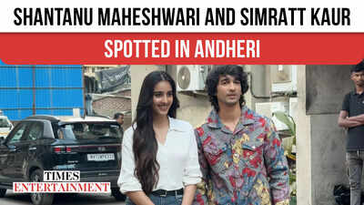 Shantanu and Simratt Kaur were seen together in Andheri