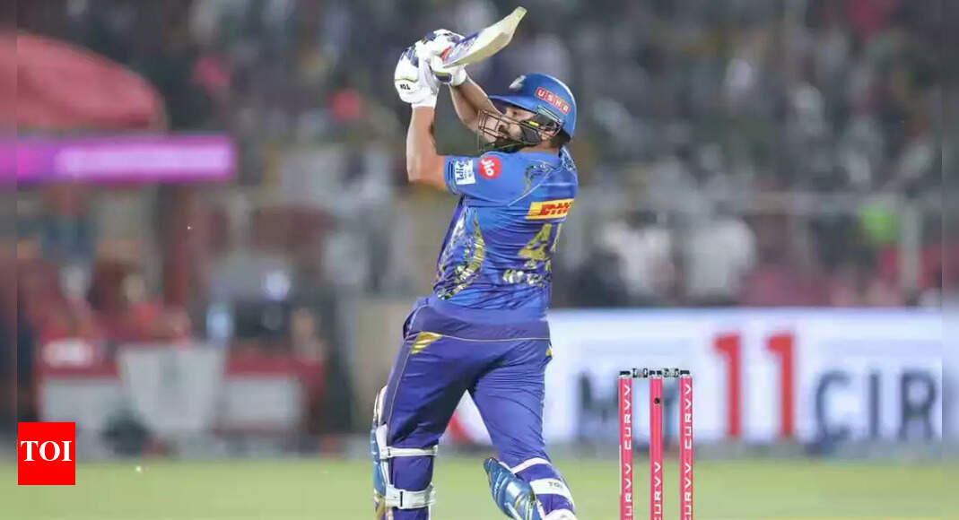 RR vs MI Live Score: MI lose openers after 116-run stand vs Royals