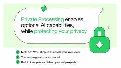 WhatsApp launches ‘Private Processing’ to enhance AI chat privacy: Report