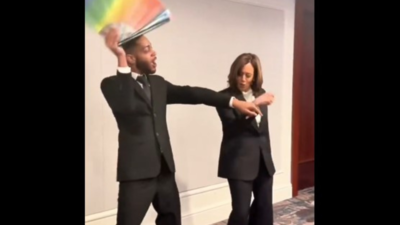 Kamala Harris' viral backstage dance on 'Boots on the Ground' called 'cringe', Democrats celebrate her comeback