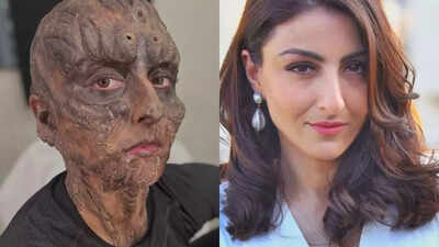Soha Ali Khan shares chilling BTS pics from ‘Chhorii 2’; Fans say, 'that is some scary look'