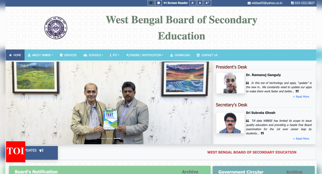 WBBSE Madhyamik class 10 results 2025 released: Direct link to download scorecards here – The Times of India