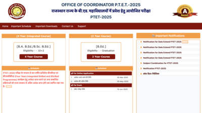 Rajasthan PTET 2025 registration deadline extended: Check direct link to apply – The Times of India