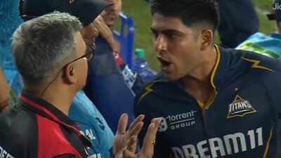 Image credit: BCCI/IPL Glove or ball? Shubman Gill's heated exchange with umpire after controversial run-out
