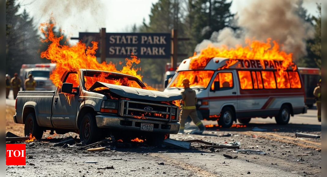 Seven people are dead after pickup and tour van collide near Yellowstone, police say
