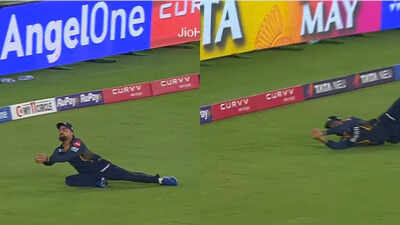 Rashid Khan (Screengrab) Best catch of IPL 2025? Rashid Khan takes a blinder to dismiss dangerous Travis Head - Watch