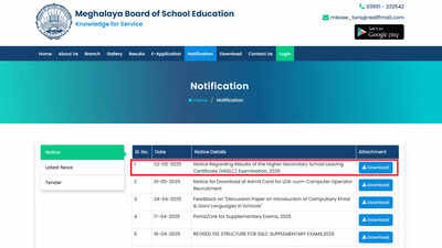 MBOSE HSSLC result 2025: Meghalaya board class 12th result on May 5 for all streams – The Times of India