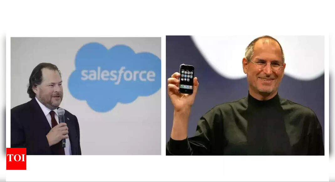 स्टीव जॉब्स के 5 शब्दों का इतिहास, जो Salesforce मार्क बेनिओफ गिफ्ट Apple Apple Appstore.com डोमेन के सामान्य निदेशक द्वारा बनाया गया था, जिन्होंने iPhone क्रश नोकिया की मदद की