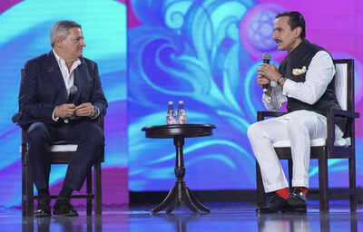 'Like the amazing epics Mahabharata and Ramayana ...': Saif Ali Khan tells Netflix CEO Ted Saranos when asked what he loves about OTT