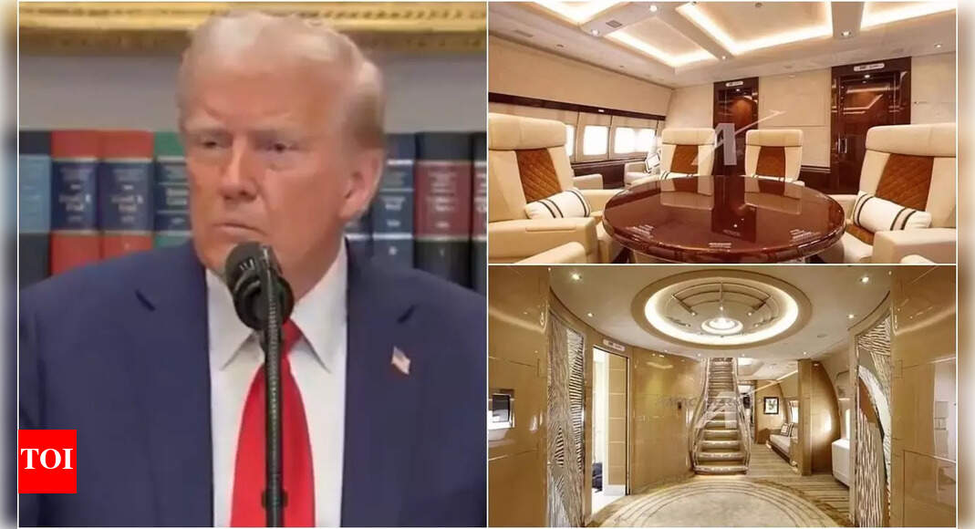 Watch: Donald Trump's lavish new Air Force One featuring gold-toned walls, premium carpeting