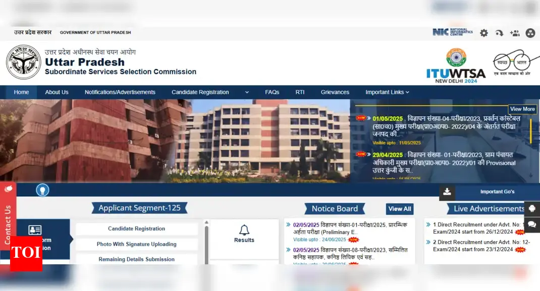 UPSSSC PET 2025 notification released, registration window opening soon: Check details here – The Times of India