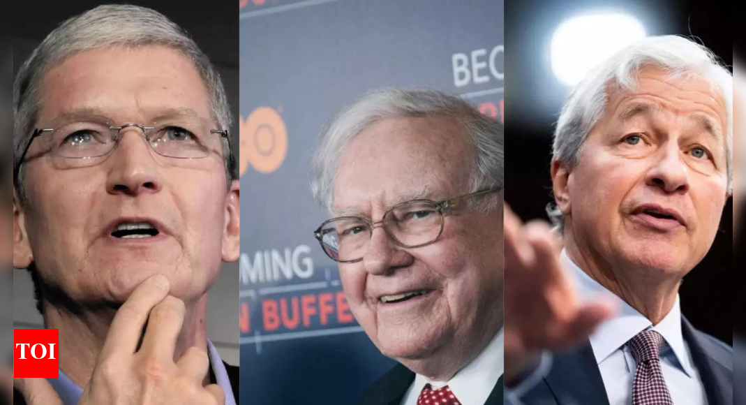 ‘There’s never been…’: What Apple’s Tim Cook, JPMorgan’s Jamie Dimon said on Warren Buffett's retirement move - Times of India
