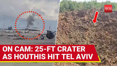 Houthi Missile Leaves 25-Foot Crater At Ben Gurion Airport In Israel's Tel Aviv City; 8 Injured