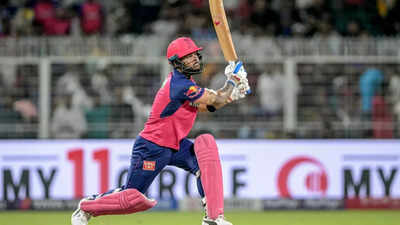 Riyan Parag (BCCI/IPL Photo) Carnage at Eden Gardens! Riyan Parag smashes 6 sixes in a row - WATCH