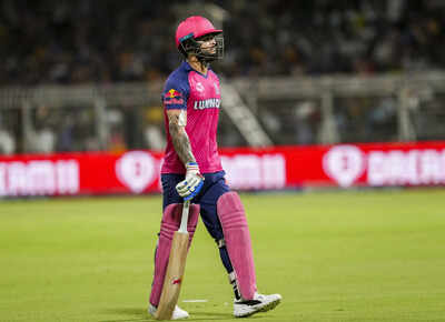 Kolkata: Rajasthan Royals captain Riyan Parag returns to pavilion after his dismissal by Kolkata Knight Riders' Harshit Rana during an Indian Premier League (IPL) 2025 T20 cricket match between Kolkata Knight Riders and Rajasthan Royals, at the Eden Gardens, in Kolkata, West Bengal. (PTI Photo/Swapan Mahapatra) 'I feel awful...': Sad Riyan Parag takes blame for Rajasthan Royals one-run loss