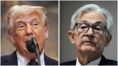 Donald Trump and Jerome Powell Trump credits economic strength to his policies, calls Fed chair Powell 'A total stiff'