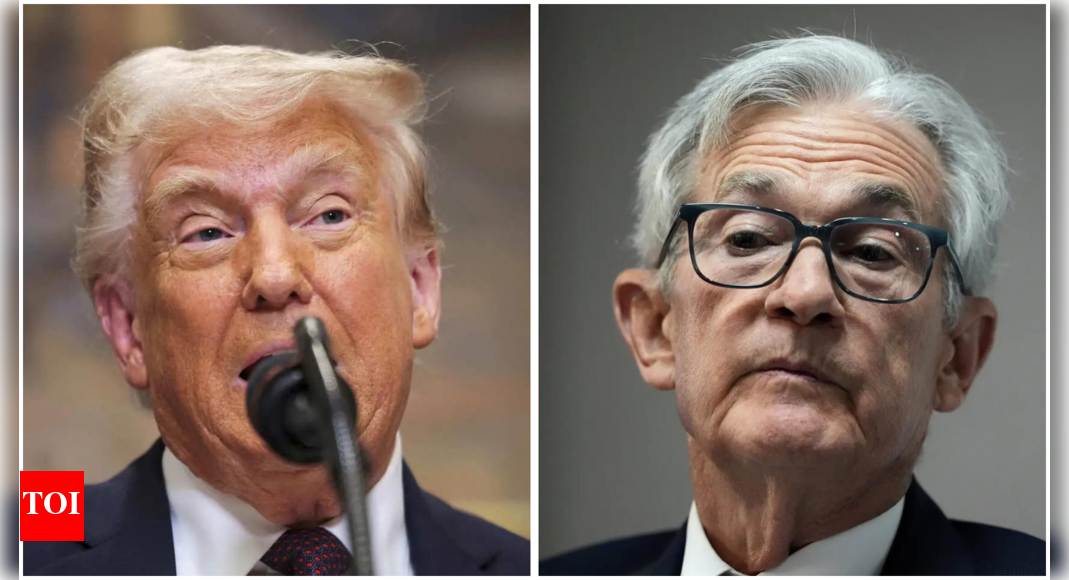 Trump credits economic strength to his policies, calls Fed chair Powell ‘A total stiff’ – Times of India