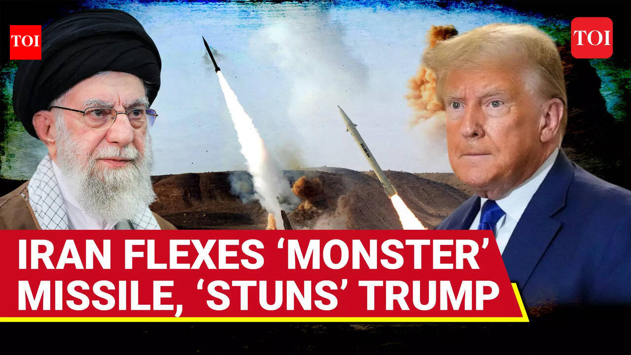 Iran Rolls Out 1200KM ‘MISSILE BOMB’ Hours After Trump Issues Nuclear ...