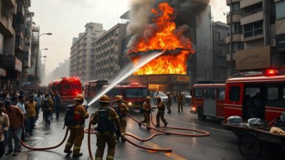 Fire breaks out at Libbas showroom in Mumbai