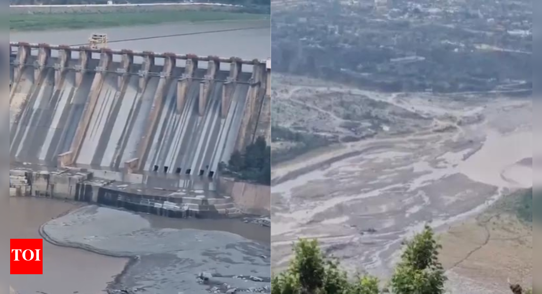 Water level in Chenab drops near Akhnoor after Salal Dam gates shut amid India-Pakistan tensions | Jammu News – The Times of India