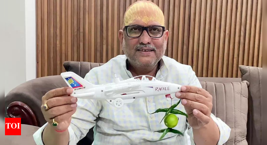 ‘Just wanted to open his eyes’: Congress’ Ajay Rai defends ‘toy Rafale’ jibe at Rajnath Singh | India News – The Times of India