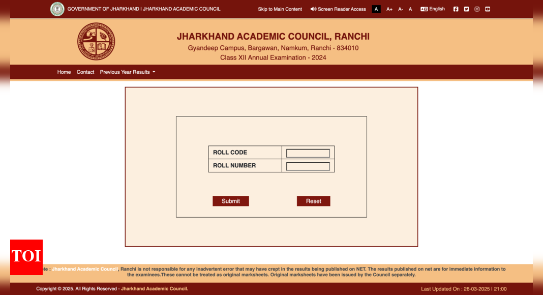 JAC Board Class 10th, 12th Result 2025 Date and Time: Check Jharkhand Board Result Update, Websites & Steps - The Times of India