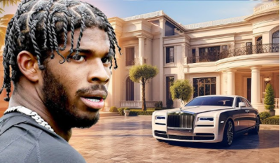 Shedeur Sanders with his luxury cars