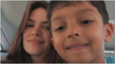 Natasa Stankovic enjoys a day out with son Agastya, melt hearts with their cute car selfie