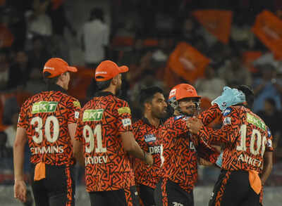 If the match ends in any result then SRH faces the playoff elimination