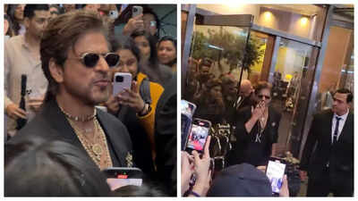 Shah Rukh Khan's Met Gala FIRST LOOK; superstar makes stylish appearance in a suit and jewels - WATCH