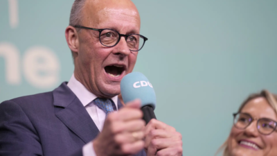 Germany's Friedrich Merz falls short of majority in first vote to become chancellor