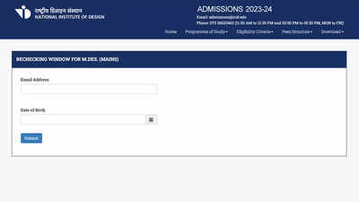 NID DAT MDes 2025 mains result declared, apply for rechecking till May 7 – The Times of India