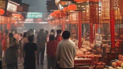 Representative AI image (Credit: Meta AI) China claims labour day travel surge, but Netizens raise doubts over economic reality