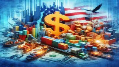 AI-generated image US records record trade deficit of $140.5 billion in March, preceding Trump tariffs