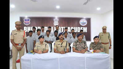 14 Maoists surrender in Bhadradri district