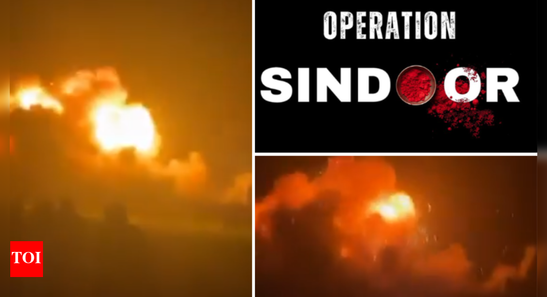 Watch: Union minister Kiren Rijiju shares video as India strikes terror bases in Pakistan, PoK | India News – The Times of India